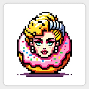 Pop Icon Donut: A Sweet Nostalgic Tribute Magnet